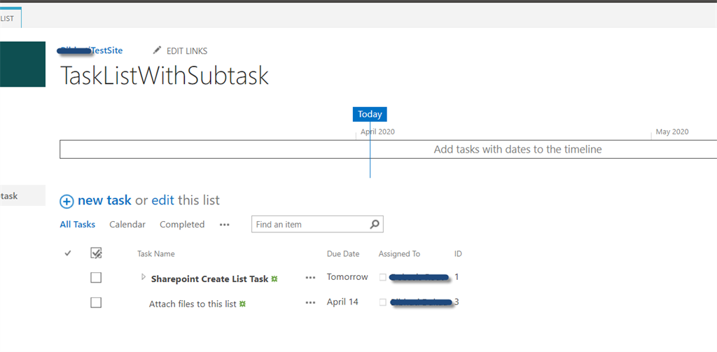 Create Multilevel Subtasks In A Task List Using CSOM