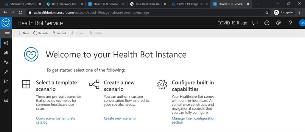 COVID-19 Triage BoT Development And Deployment