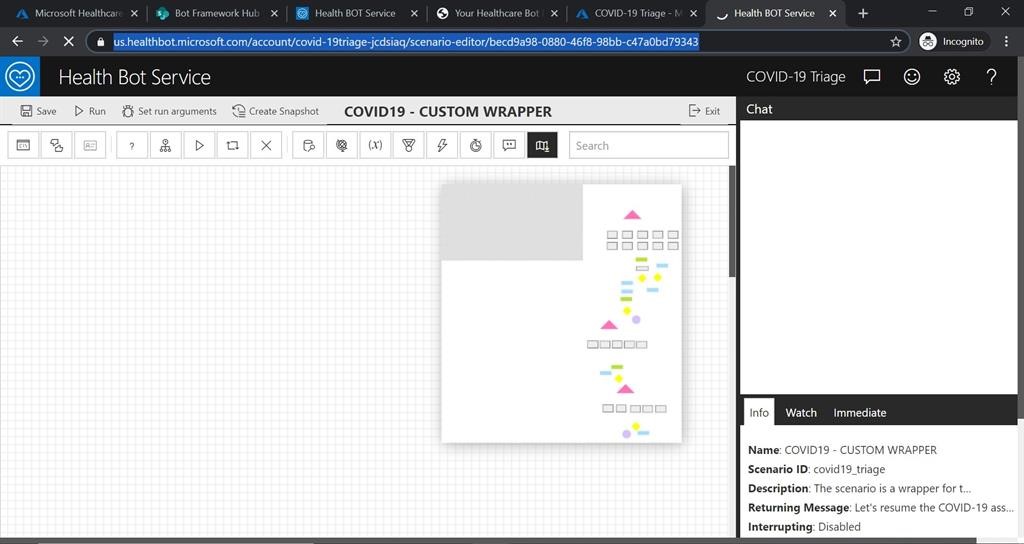 COVID-19 Triage BoT Development And Deployment