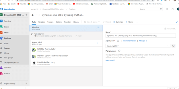 Export And Import Solution From One Environment To Another Using Continuous Integration And Deployment Using Visual Studio Team Services