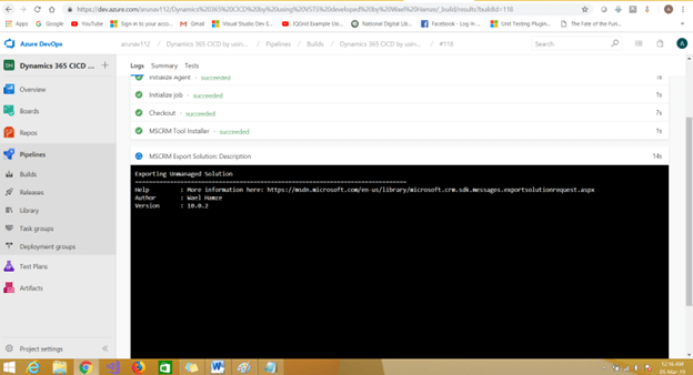 Export And Import Solution From One Environment To Another Using Continuous Integration And Deployment Using Visual Studio Team Services