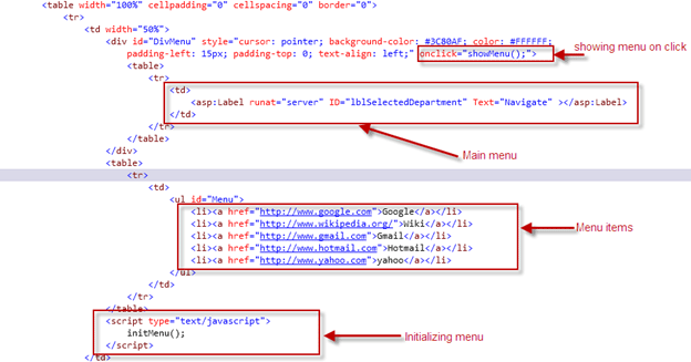 Menus in C#