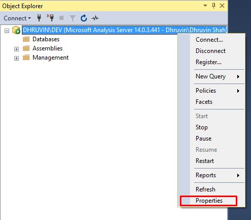 Check Current Installation Mode In SSAS