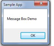 Working with Message Boxes in Visual Studio 2012