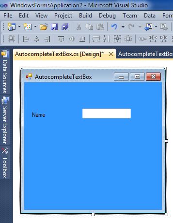 Autocomplete TextBox in Windows Form Application