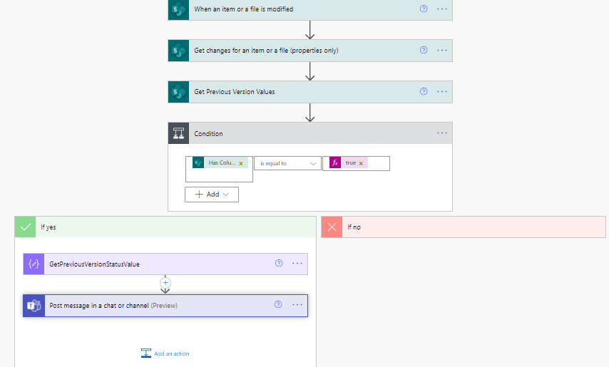 Notify Users In Teams For Modified Values Using Power Automate