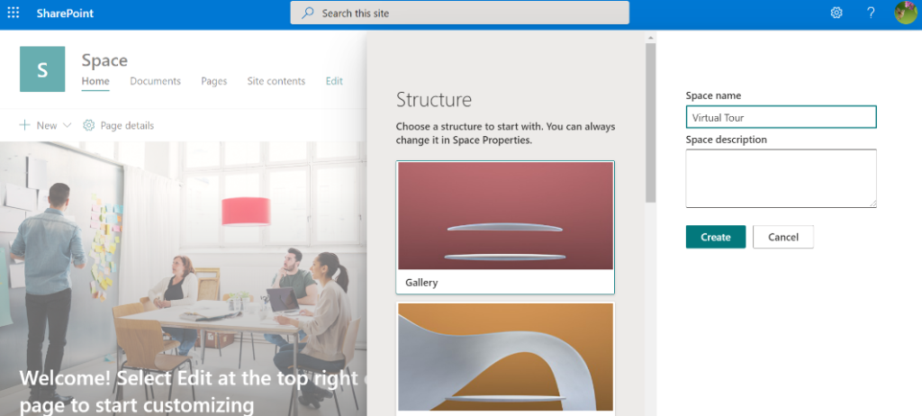 SharePoint Spaces
