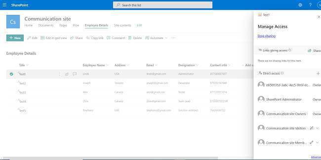 Grant Permission A User In SharePoint List Item By Using Flow