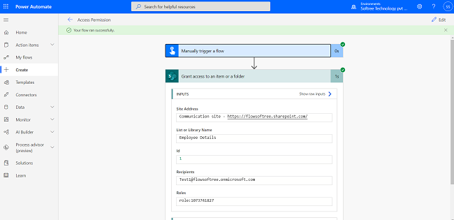 Grant Permission A User In SharePoint List Item By Using Flow