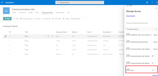 Grant Permission A User In SharePoint List Item By Using Flow