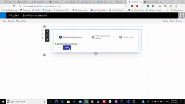 How To Use Material UI Steppers In SharePoint Framework SPFx
