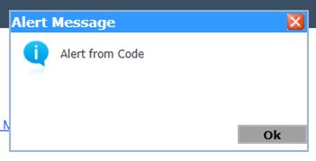 Custom Alert Message using Ajax
