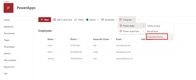 Tabbed Form In Power Apps
