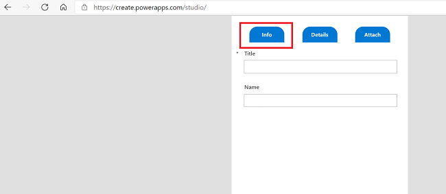 Tabbed Form In Power Apps