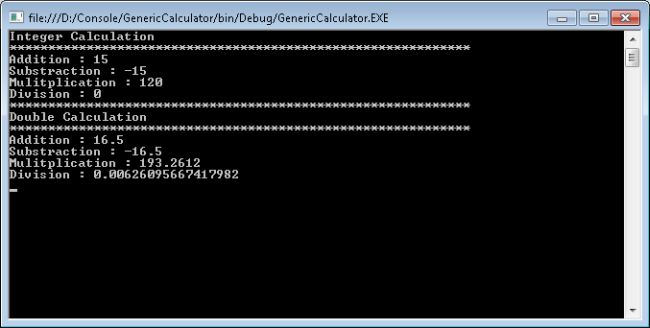Generic Calculator