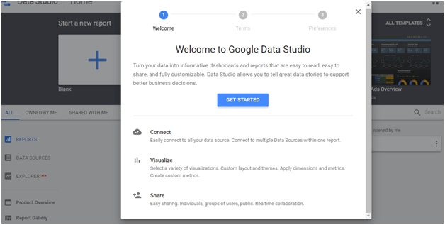 Quick Start with Google Data Studio