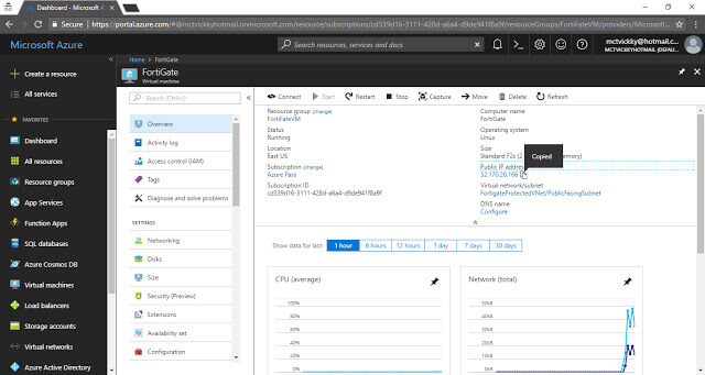 Configuring Fortinet FortiGate Firewall In Microsoft Azure