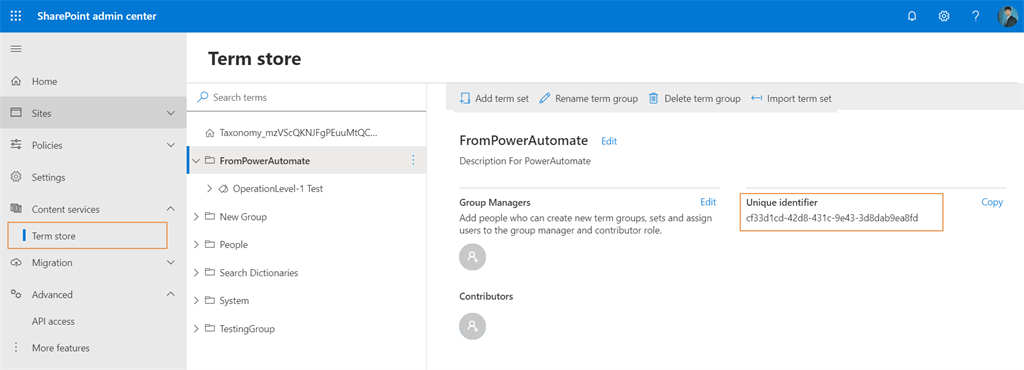 How To Create Term In Term Store Using Power Automate