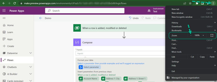 Dynamic Content and Expression Pop-up in Power Automate