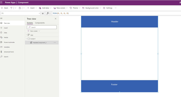 Components in PowerApps