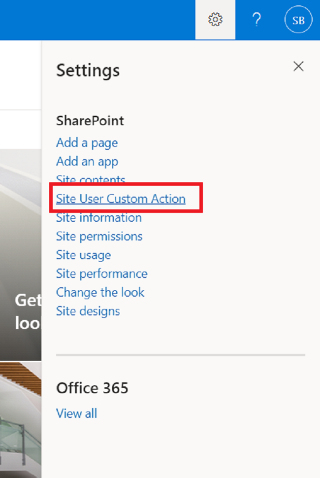 Add And Delete Custom Action In Site Menu Using CSOM