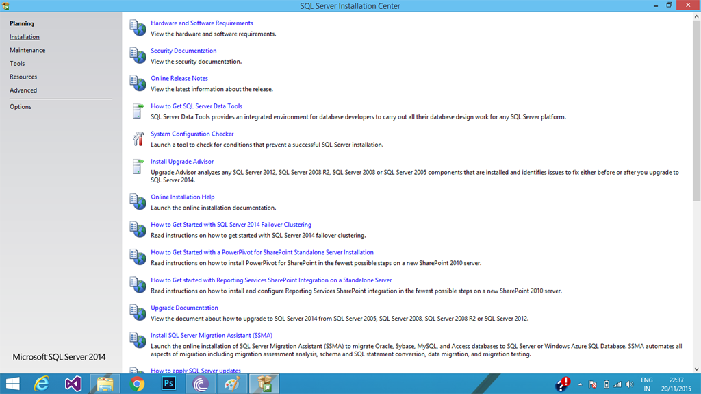 SQL Server 2014 Enterprise Edition Installation