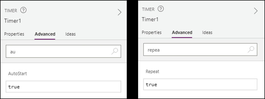 Creation of clock in Power Apps
