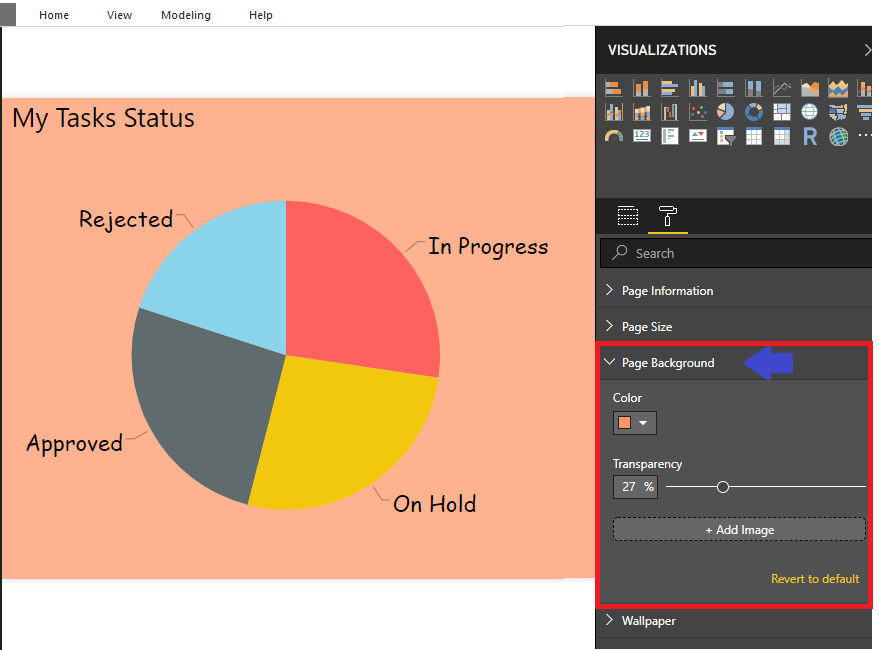Power BI Page Level Styling