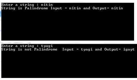 Check a Palindrome String in C#