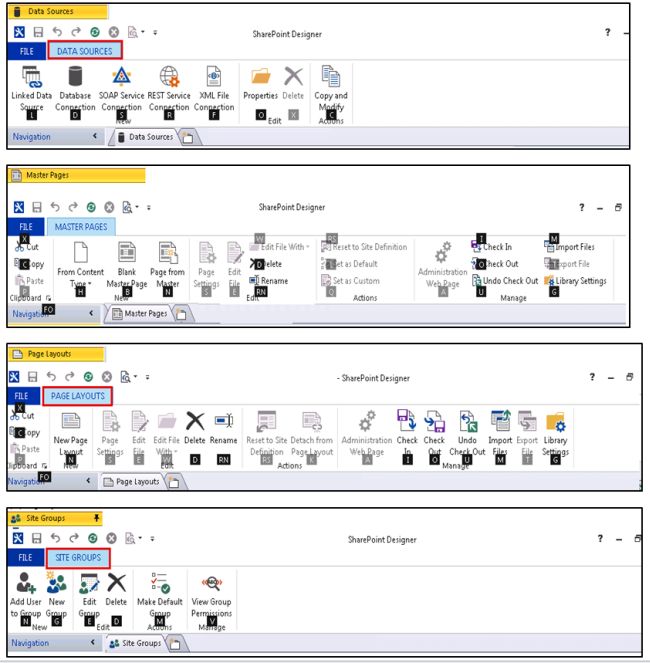 Sharepoint 2013 designer keyboard shortcuts