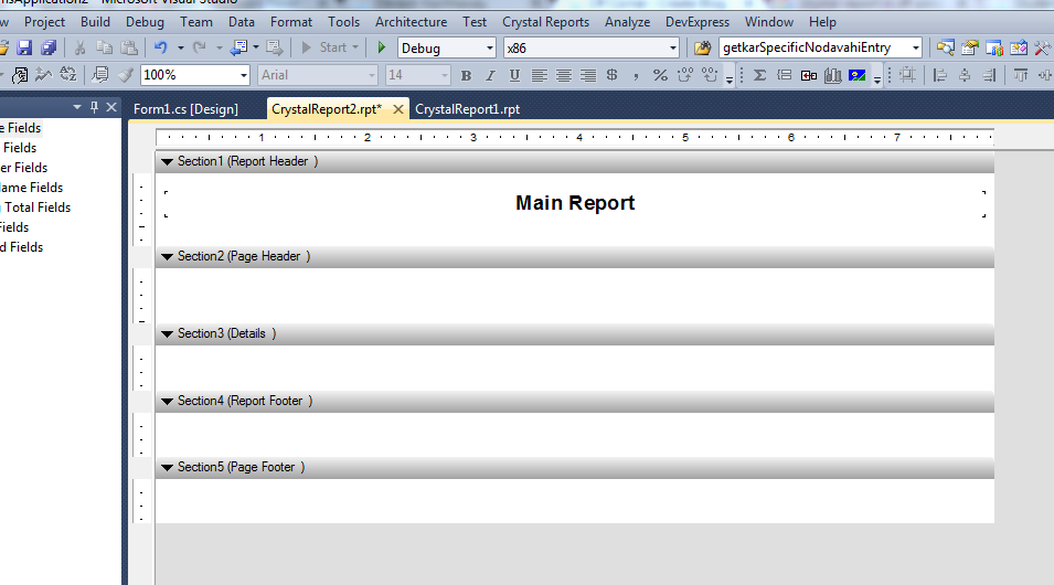 SubReport In Crystal Report In C