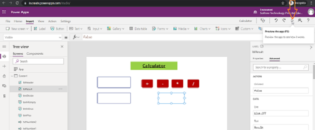 How To Create Calculator Using Power Apps