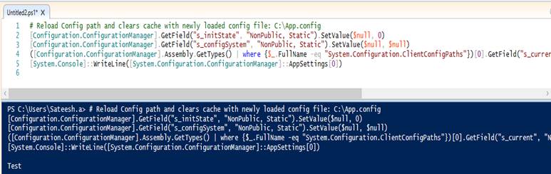 powershell script read config file