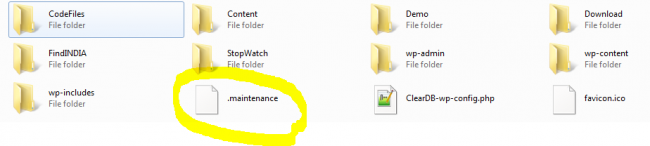 Maintenence File
