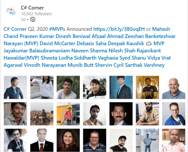 Being an C# Corner MVP Renewal