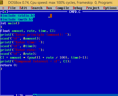 Finding Compound Interest In Programming