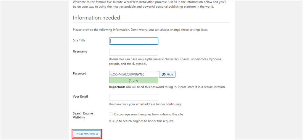 How To Install WordPress On Your Localhost