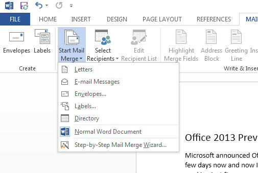 References mail. References mail
