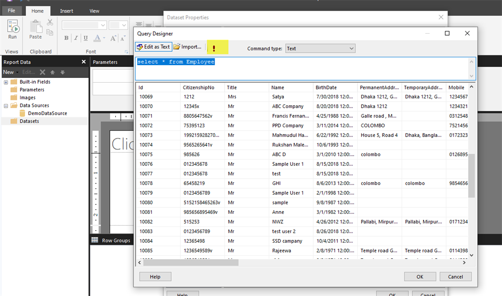 Build SSRS (RDL) Report From Microsoft Report Builder