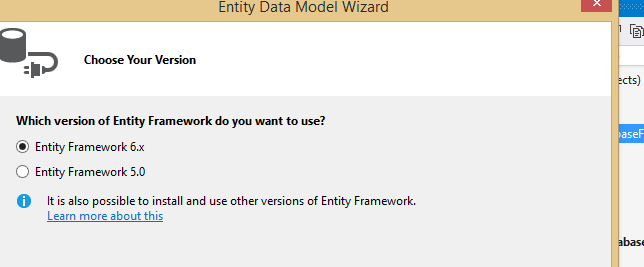 Database First Approach In Entity Framework