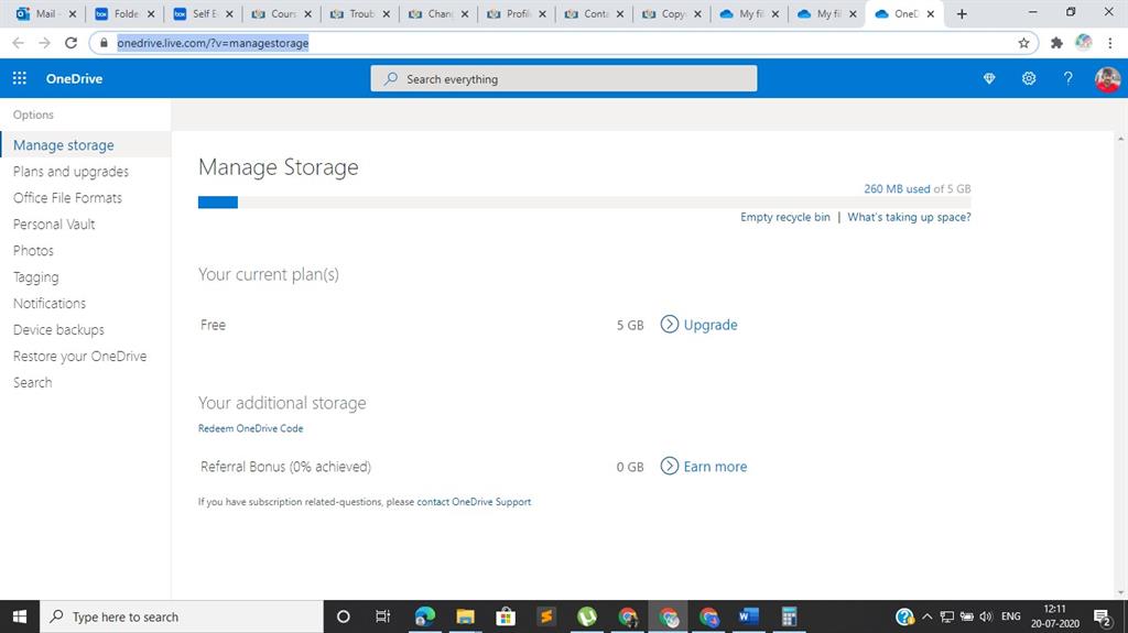 One Drive For Personal Usage Overview