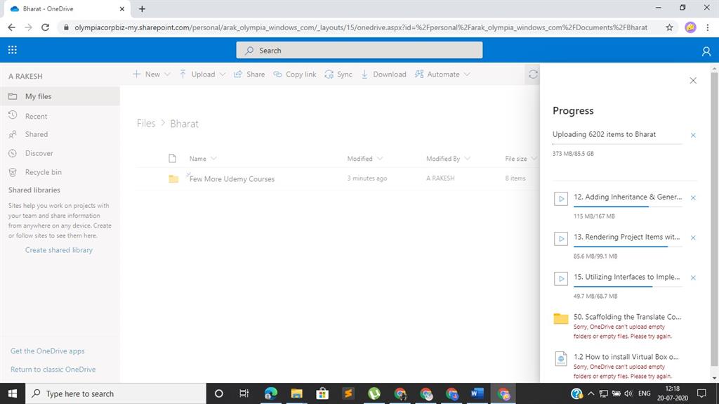 One Drive For Personal Usage Overview