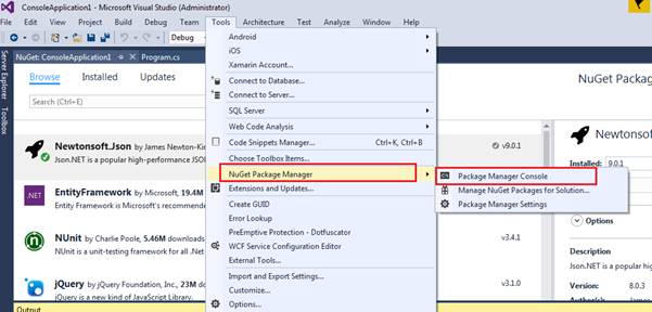NuGet Package Manager