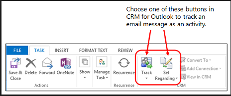 Setup - CRM Outlook Client - Using The CRM Outlook Client