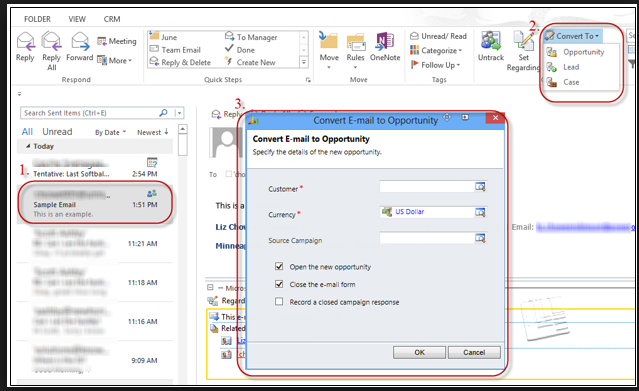 Setup - CRM Outlook Client - Using The CRM Outlook Client
