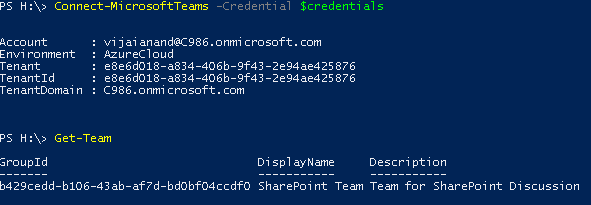 download microsoft teams powershell module