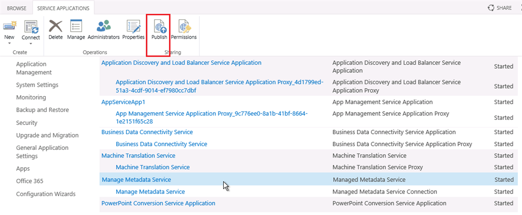 Setup Remote Content Type HUB in SharePoint