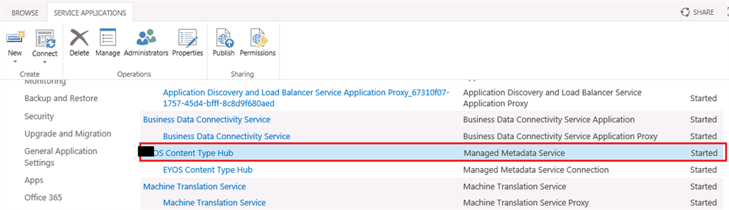 Setup Remote Content Type HUB in SharePoint