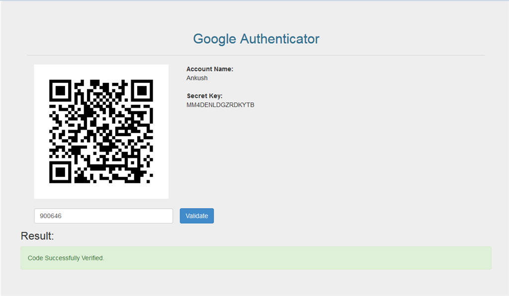 Google Authenticator In ASP.NET