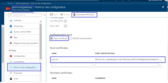 Secure Your Azure VPN Gateway with Self-signed Certificate